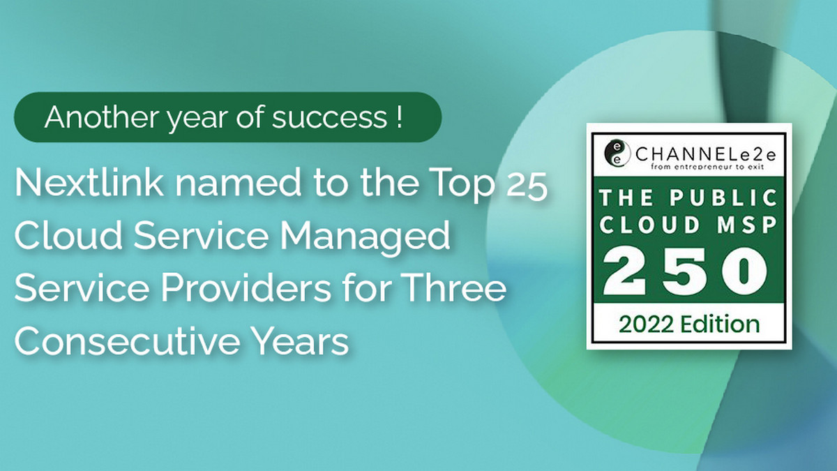 Nextlink named to Channele2e’s Top 25 Cloud Managed Service Providers