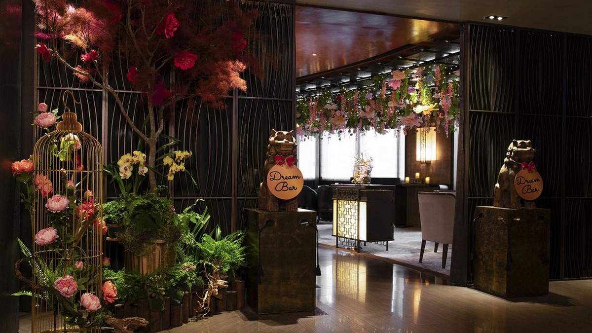 台北遠東香格里拉Dream Bar夢幻酒吧 季節打造秘境花園