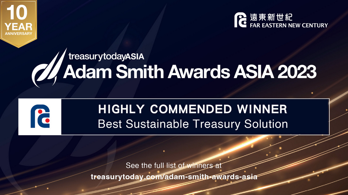 FENC Triumphs at the Adam Smith Awards Asia 2023 for Best Sustainable Treasury Solution