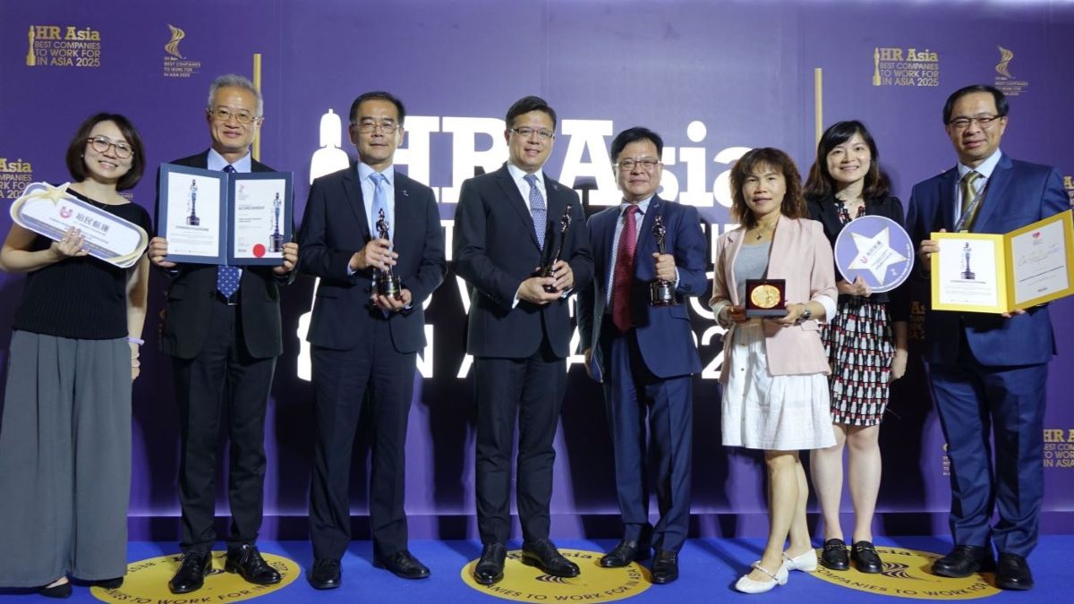 裕民航運五度榮獲「亞洲最佳企業僱主獎」，成為台灣航運業首家金獎肯定