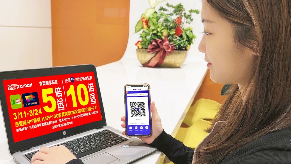 3月女王月寵愛升級 HAPPY GO Pay 攜愛買量販點數10倍贈